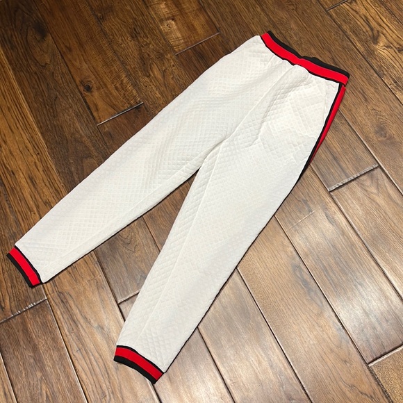 White quilted track pant - Picture 2 of 4